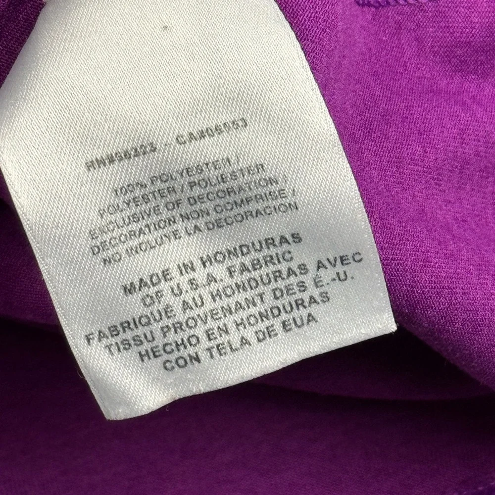Nike Shirt Womens Small Purple Dri-Fit Performance Long‎ Short Sleeve Athletic